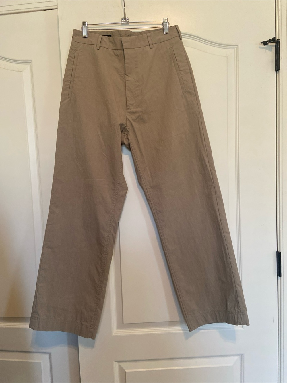 Donna Karan Wide-Leg Women's Pants in Khaki Beige